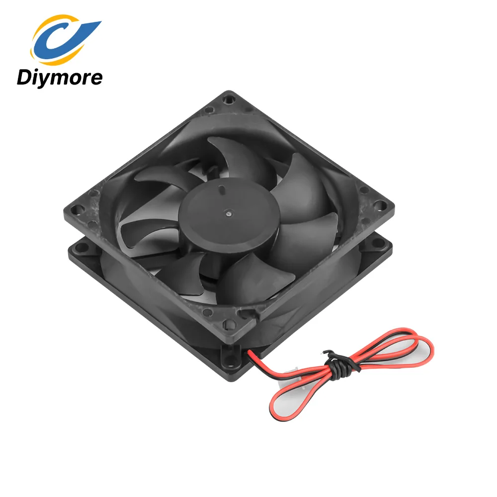 5V 12V 24V PWM Cooling Fan Oil-Impregnated Bearing Micro Centrifugal Cooling Fan Silent 2-Wire for Electronics Heat Dissipation