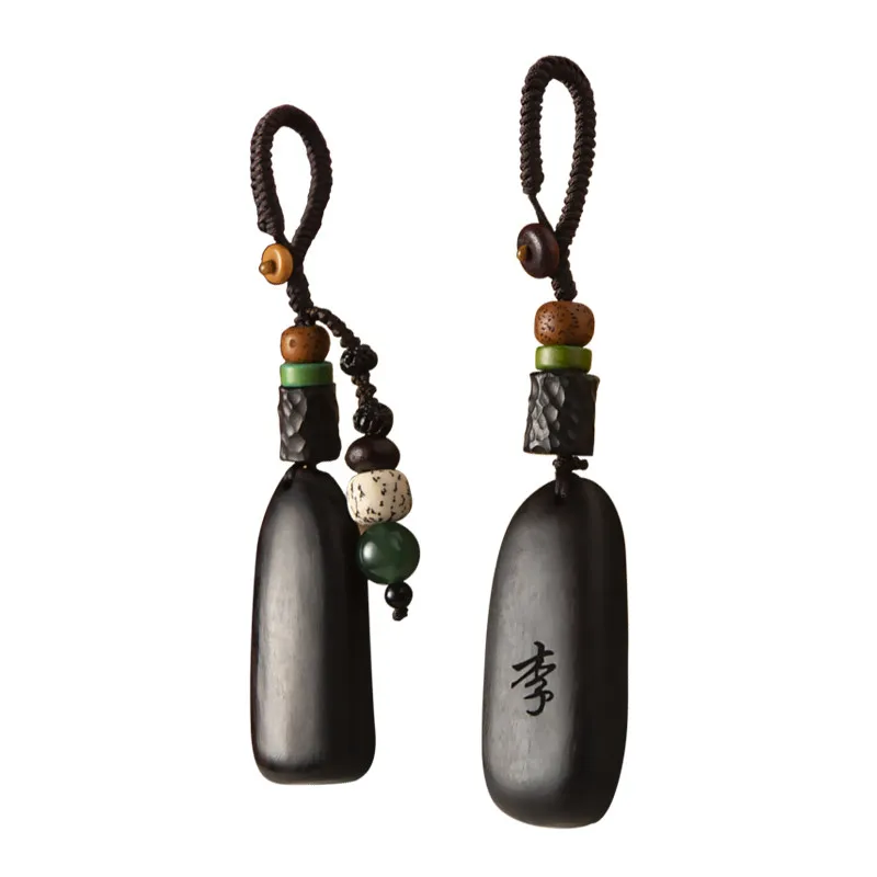 2026 Original New Style Agarwood Pendant High Grade Safe Card Car Keychain Unisex Jewelry Festival Gift