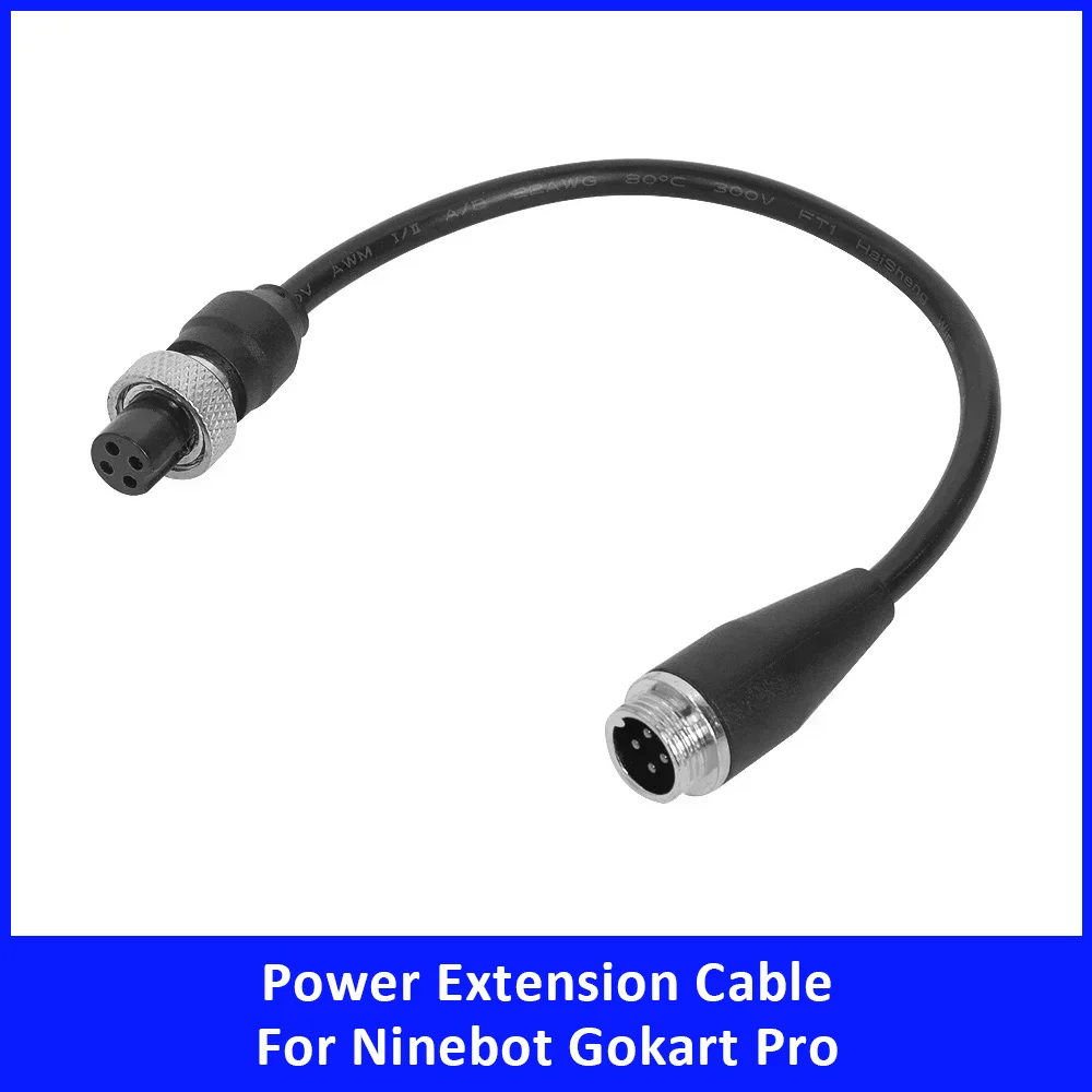 

4 Core Power Extension Cable for Ninebot Gokart Pro Gokart Kit Gokart Lamborghini for S MAX / Mini Pro/ S Lengthen Adapter Cable