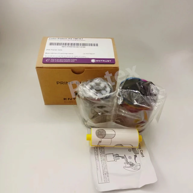 Datacard 525100-001-S100 YMCKT Color Ribbon Compatible with Entrust Sigma DS3 ID Card Printer