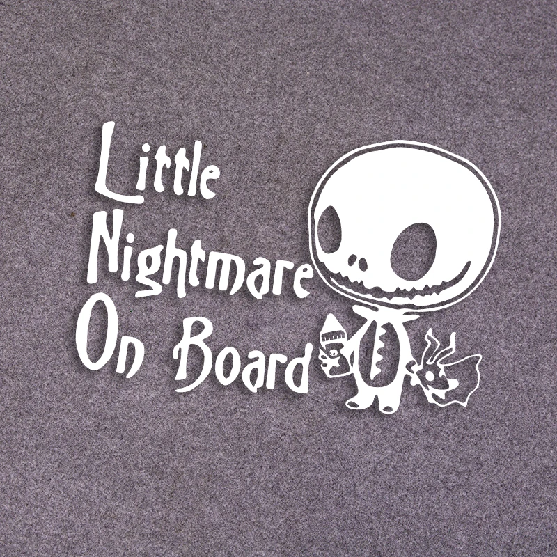 Little Nightmare On Board Stickers For Car Supplies Car Exterior Accessories Stickers Vinyl Waterproof Baby On Board Car Decals