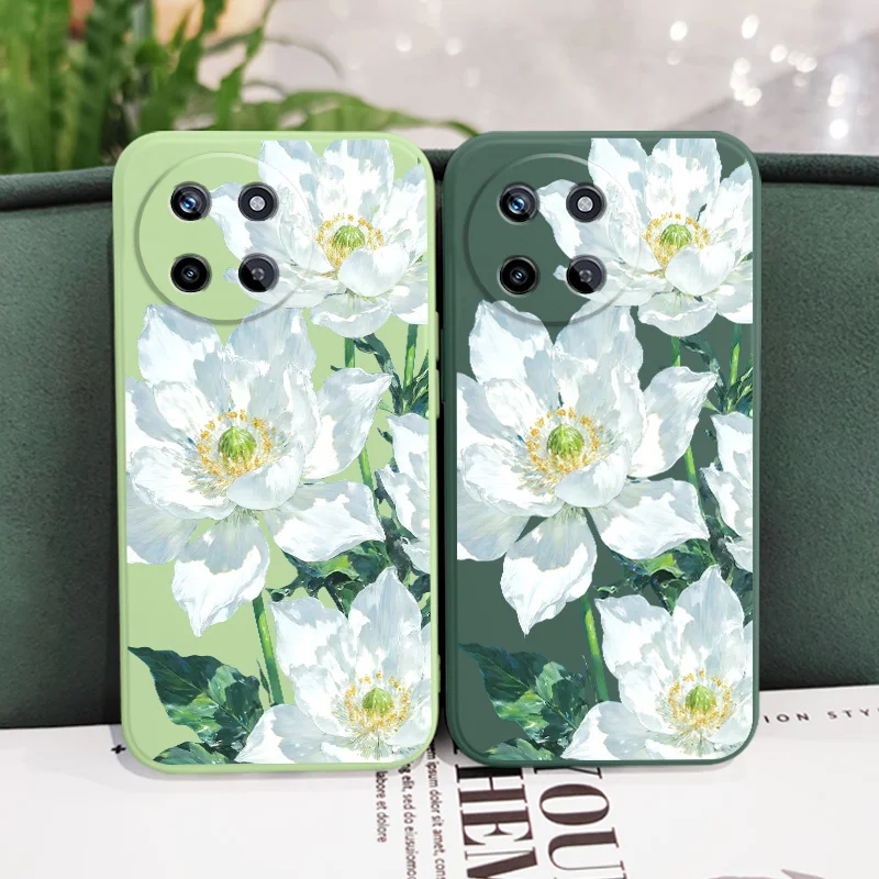 

Beautiful Anemone Phone Case For OPPO Realme 14 13 12 11 10 9 9i 8 8i 7 Pro Plus C35 C21Y C25Y C25 Liquid Silicone Cover