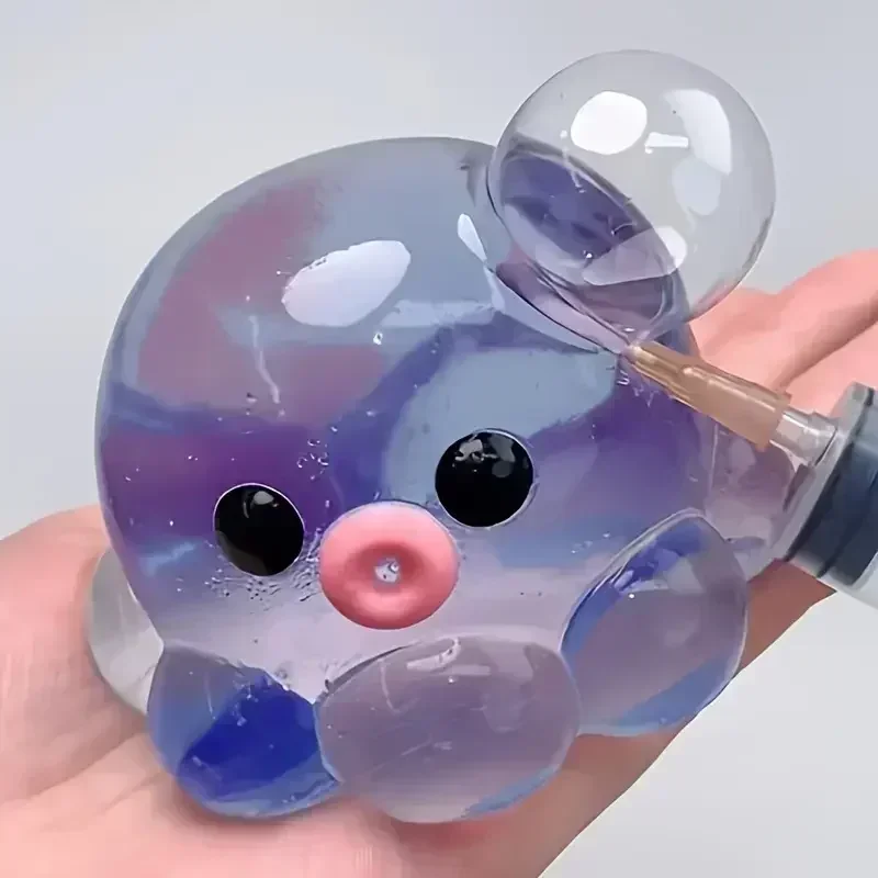Squishy Fidget Toy Bubble Pop Octopus Popper Sensory Ball Anti Anxiety Stress Relief for Kids Adults ASMR Fun Party Gift