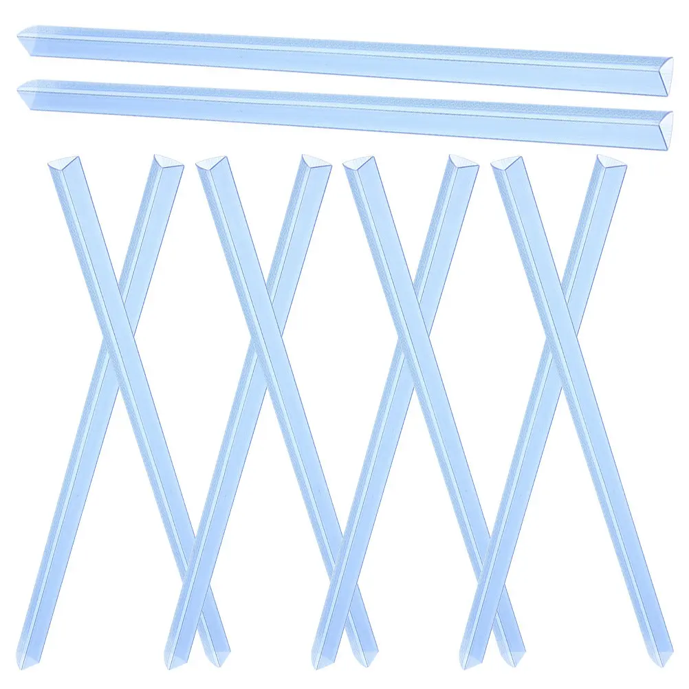

10Pcs Transparent Pull Rod Binder Rings Plastic Slide Binders Loose Leaf Clips for Office School Document Organization