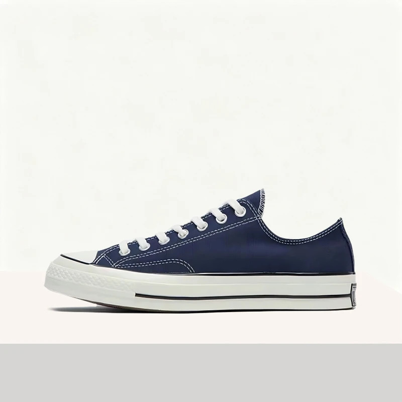 Converse Chuck 70 Chuck Taylor All Star Unisex Dark Blue Low-Top Sneakers – Casual Durable Lightweight Canvas Comfort 164950C
