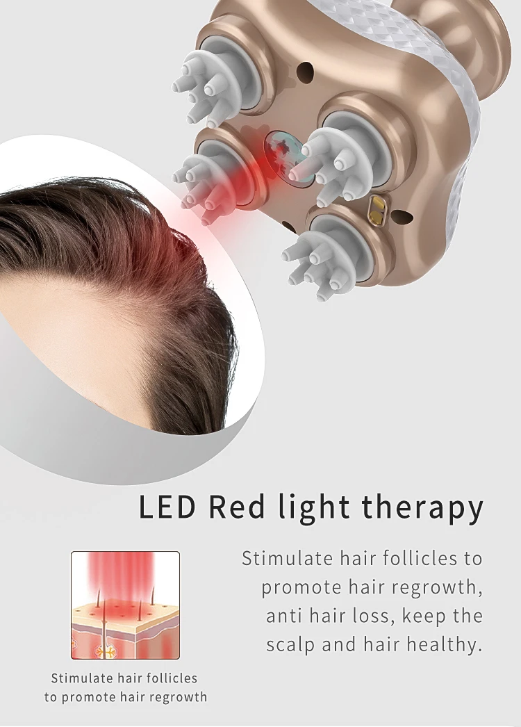 Идеальный массажер для головы, водостойкий электрический беспроводной массажер для кожи головы, домашнее животное, кошка, собака, массаж тела, вибрационное устройство для разминания глубоких тканей