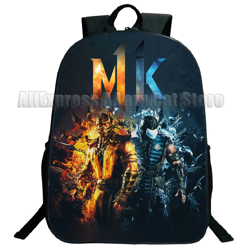 Mortal Kombat Children's Backpack Cartoon Game Dragon Jane Boys Girls Students Back to School Rucksack Teens Travel Shoulder Bag