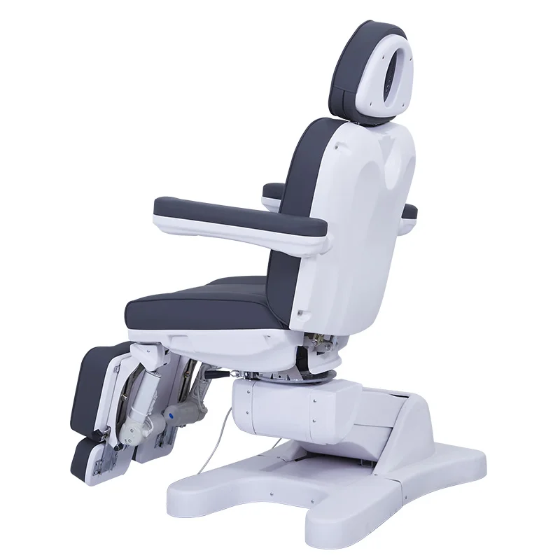Electric Rotating Beauty Bed Luxurious PVC Leather Massage Bed Medical Facial Spa Treatment Electric Beauty Chair