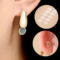 100Pc Invisible Earrings Stabilizer Earlobe Protective Sticker Oval Shape Waterproof Patch Ear Stud Support Fixing Paster Beauty