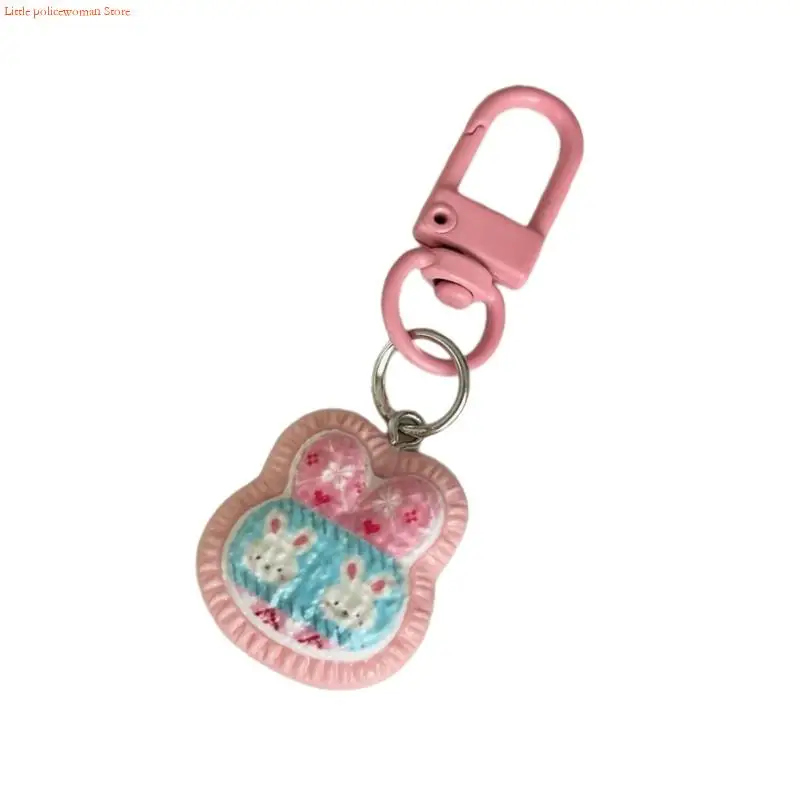 F92D Elegant Plastic Animal Keychain Stylish Phone Charm For Girls Teens Trendy Accessory Gift For Best Friend