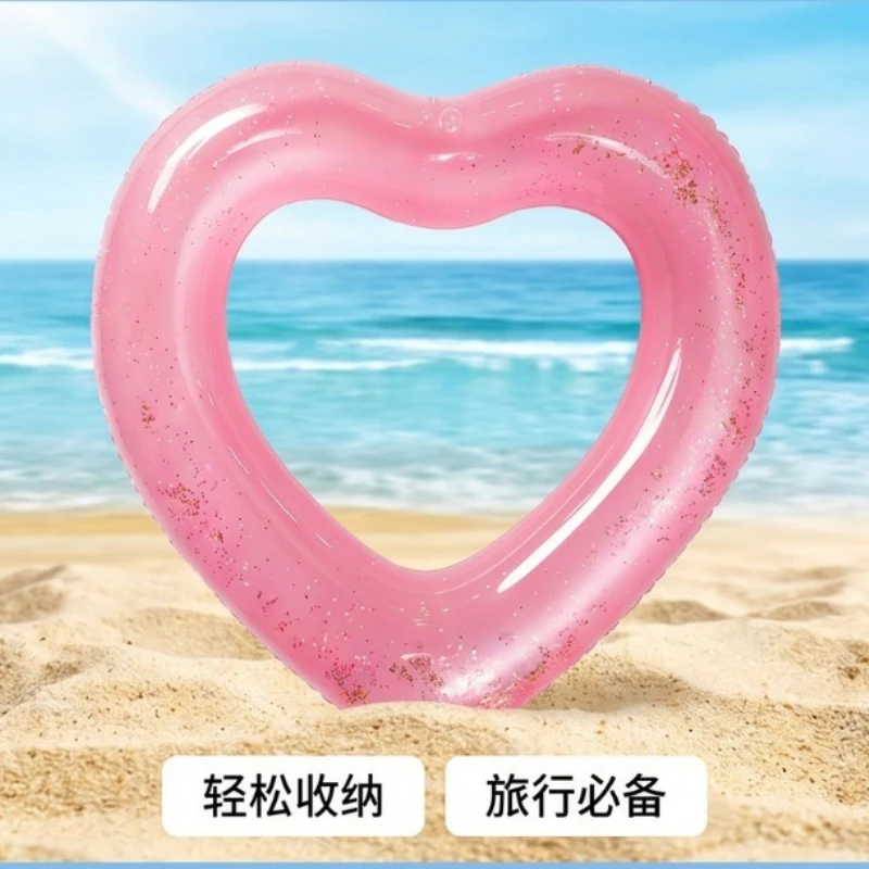 Floating Water Inflatable Seatings Toy-Heart-shaped Inflatable Seatings Swimming Outdoor Furniture Sedie Gonfiabili ZY40CQZJ