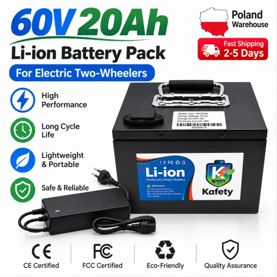 Image of 60V 18650 Lithium-Akku 20000mAh kompatibel mit 500W-3000W Motor, Elektroroller/Elektrofahrrad, tragbarer Controller