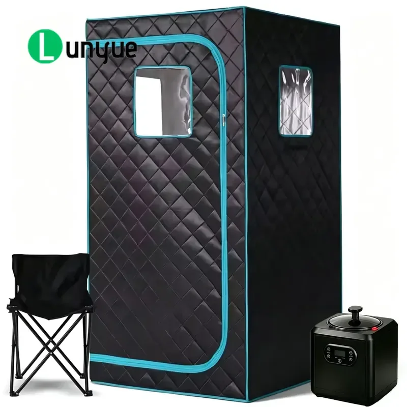 Portable Foldable Steam Sauna Tent Full Body Moisture Steam Bath Spa for Home Use One Person Steam Room Relaxation Wellness