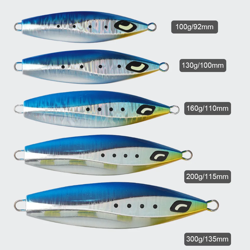 JIGGING PRO 100g 130g 160g 200g Slow Jigging Lure Japan Design Ocean Stinger Wing Lure Metal Jig