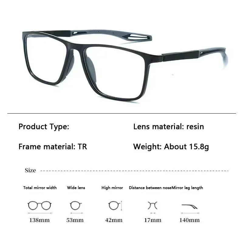 TR90 Sport Reading Glasses Ultralight Anti-blue Light Presbyopia Eyeglasses Women Men Far Sight Optical Eyewear Diopters To +4.0