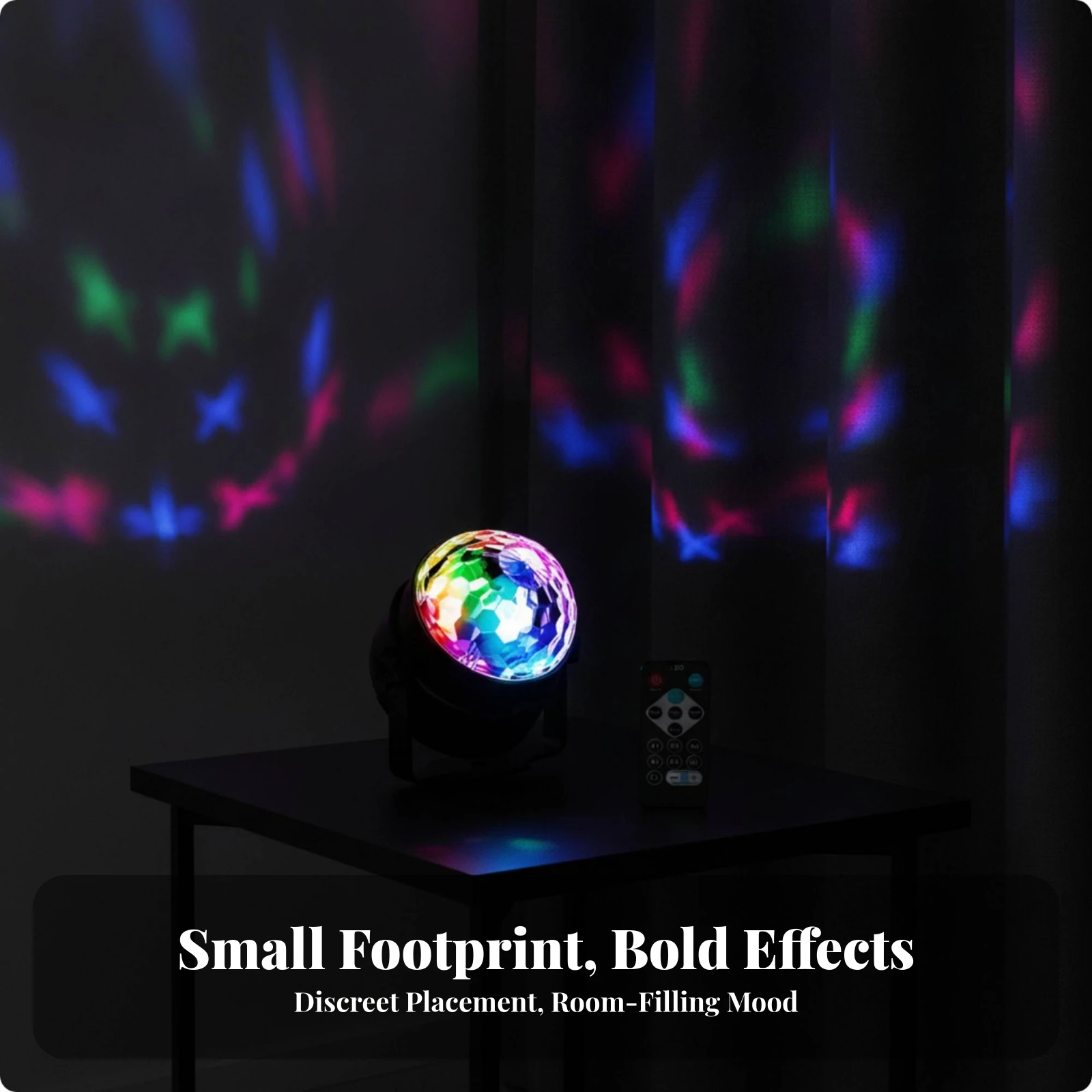 Mini Night Light with Crystal Dome Ambient Crystal Ball Light Light USB Light with Mounting Bracket Decorative