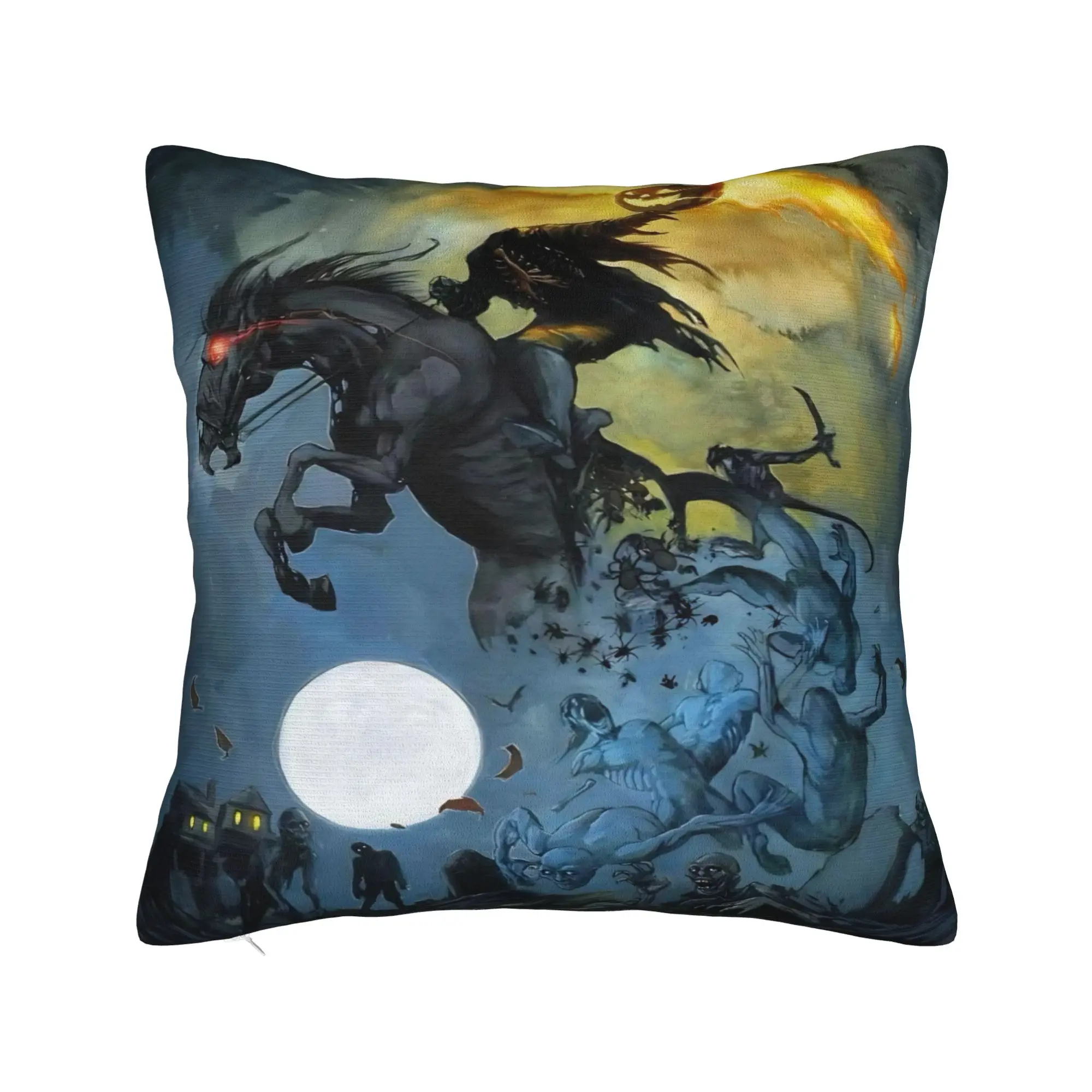 Headless Horseman  Pillowcases Merch Soft Cushion Cover  Throw Pillow Cover Bedroom Decoration Square Multiple Sizes
