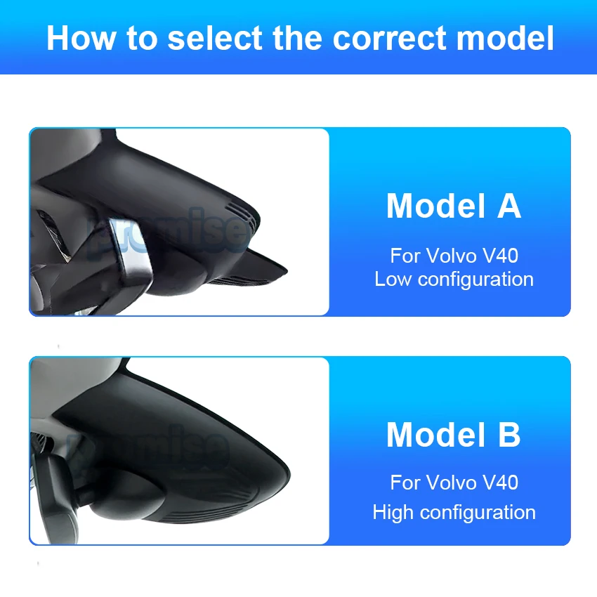 For Volvo V40 2013-2019 Front and Rear Plug and Play 4K Dash Cam for Car Camera Recorder Dashcam WIFI Car Dvr Recording Devices
