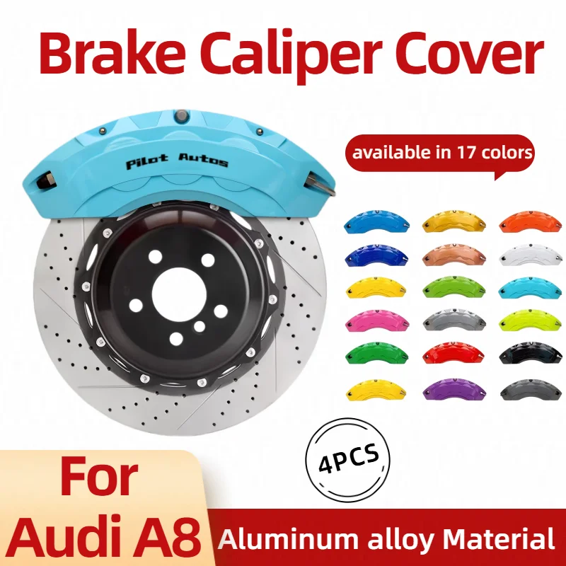 Cubierta de Caliper de Freno para Audi A8, Accesorio Exterior para Rueda, Compatible con Audi A8 55/60 TFSI e 50 TDI 3.0T V6 4.0T V8 340/453/286/462 hp Quattro