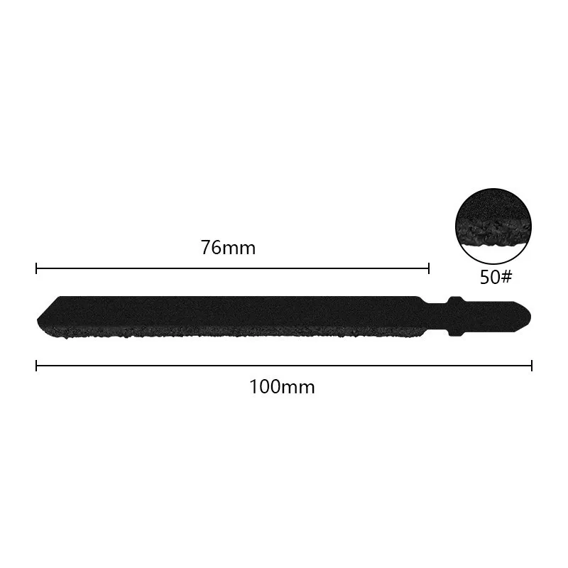 CMCP Jig Saw Blade 4 inch Grit 50 T-Shank Diamond Jig Saw Blade for Cutting Marble Stone Granite Tile Ceramic Cutting Tool