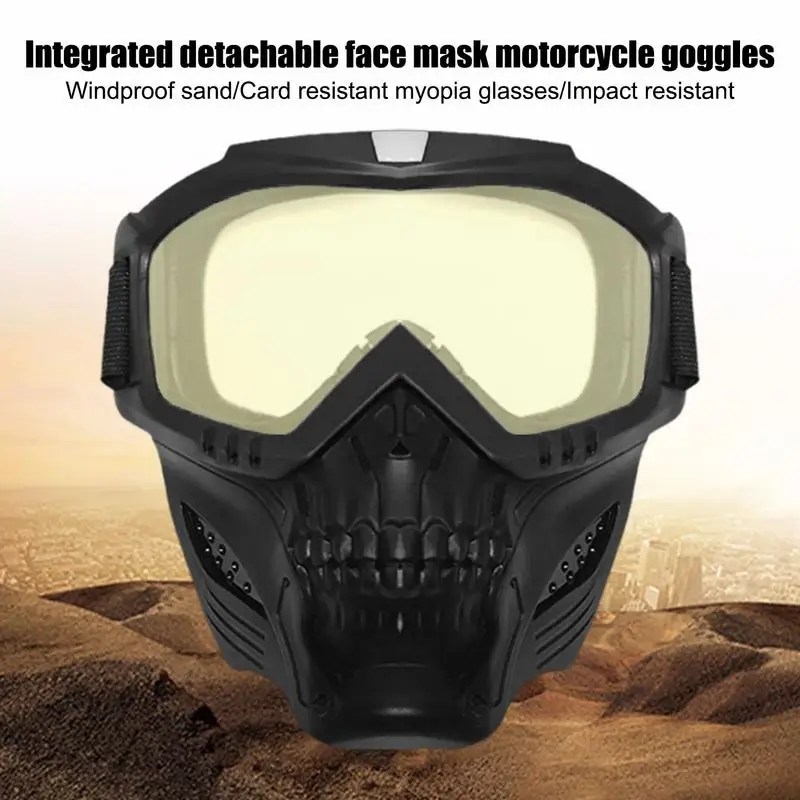 Lunettes d'équitation pour Dirtbike ATV, lunettes de motocross, lunettes antibrouillard, lunettes chaudes, masque Airsoft, lunettes de motocross