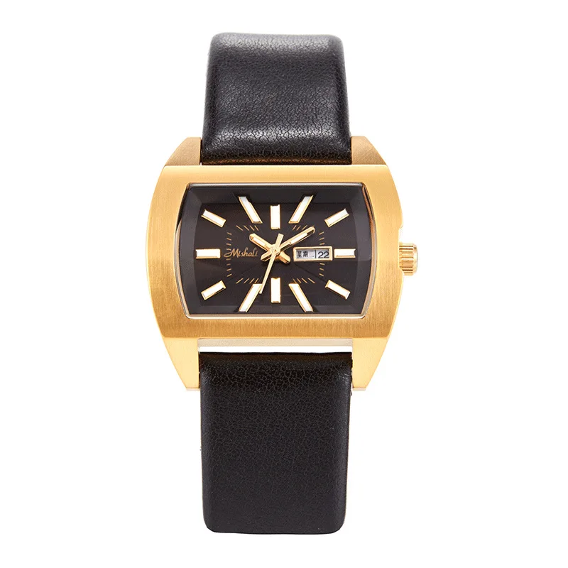 Retro new luxury noble and generous women's watch automatic dial waterproof belt quartz watch fashion trend student