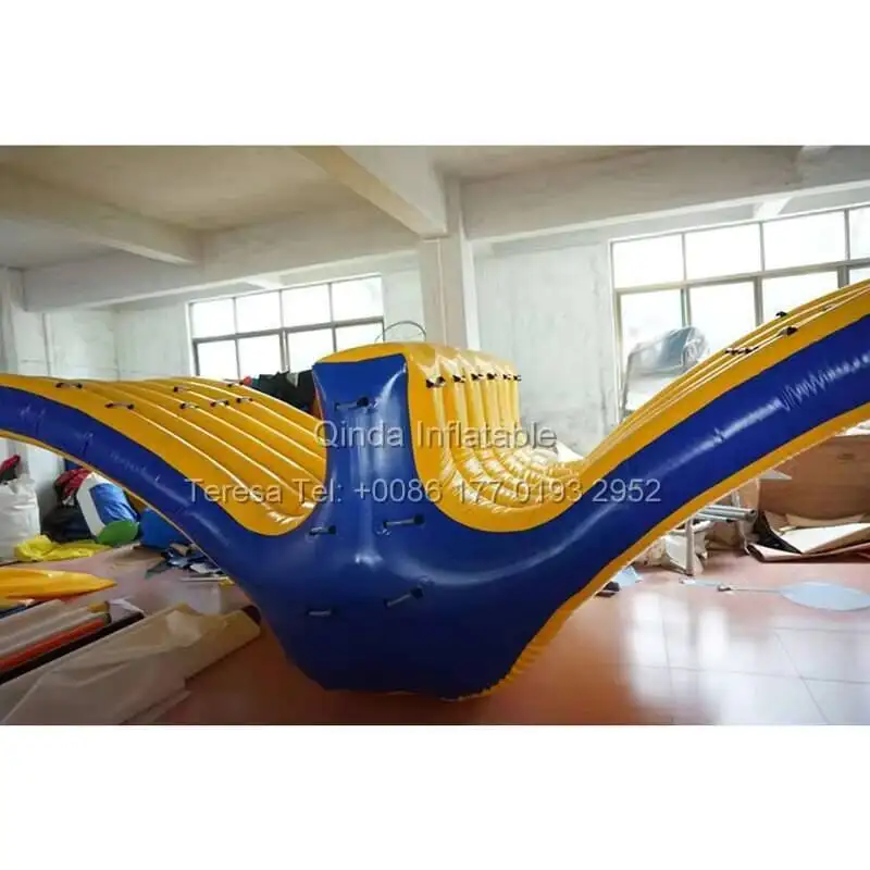 Dmuchane dmuchaki do basenu 6m unoszące się w stronę łodzi, dmuchana huśtawka, dmuchana trampolina, dmuchane kołyski morskie, park wodny