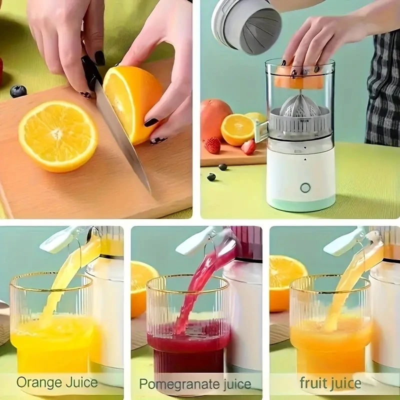 1PC electric juicer orange juice juicer USB rechargeable citrus lemon juicer wireless fruit blender automatic fresh juicer