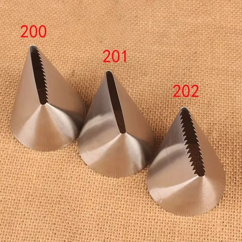 #200#201#202 Extra Large Stainless Steel Cream Cake Nozzle Icing Piping Nozzles Fondant Pastry Tip Decoration Baking Tool