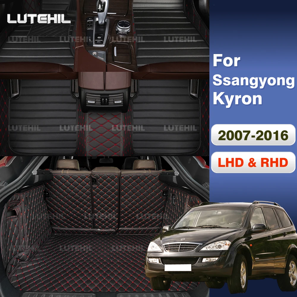 

Car Floor Mats For Ssangyong Kyron 2007-2016 15 14 13 Trunk mat Cargo Liner Protection Carpet Custom Floor Liners Accessories