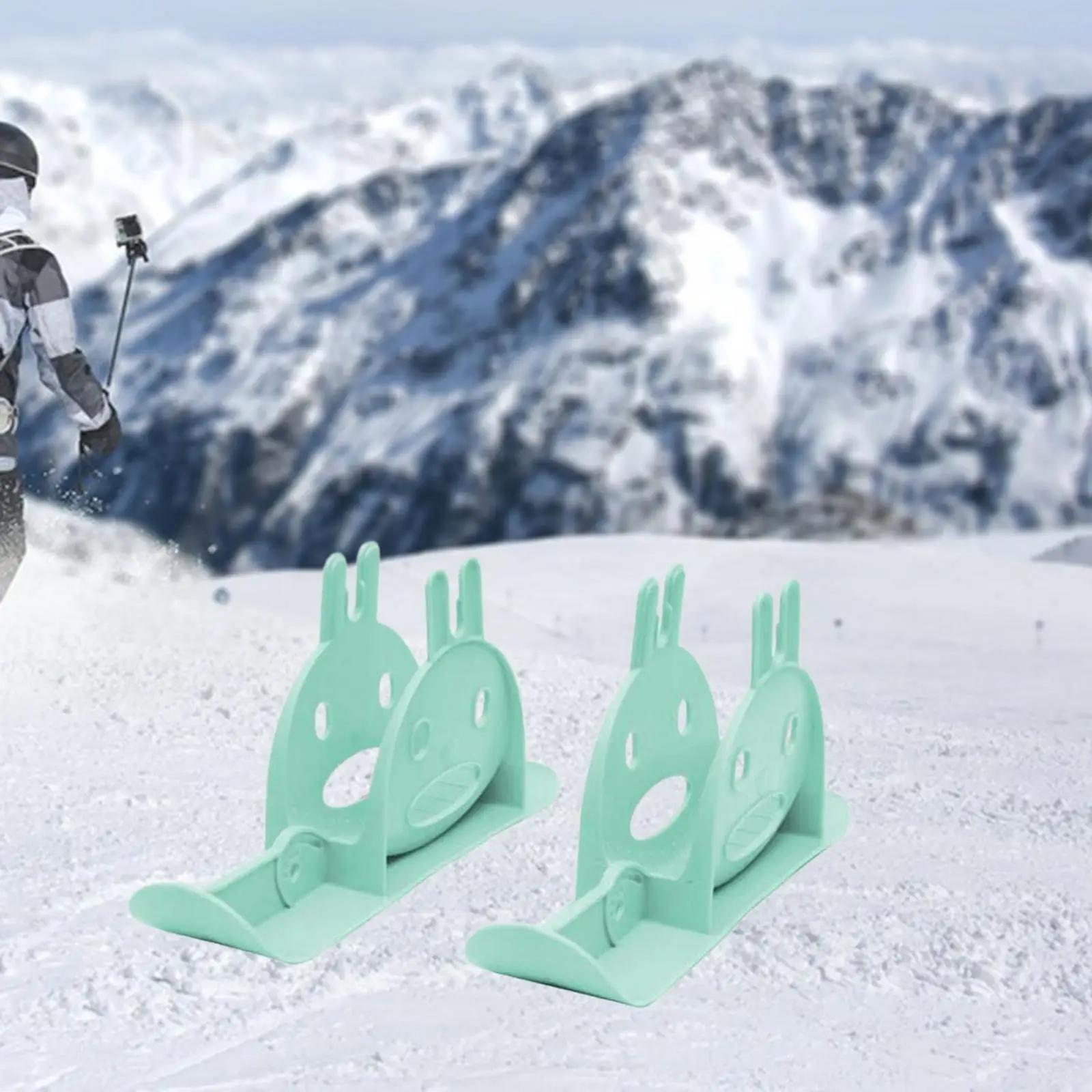 

Ski Balance Bike Sled Winter Snow Sled No Pedal Training Bike Holder Garden Bike Ski Sledge Toboggan for Grass Sand Toddlers