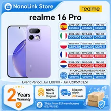 realme 16 Pro 5G Smartphone Mediatek Dimensity 7300 Max, Batería de 6500 mAh, 45W, Pantalla AMOLED de 6.78'' y