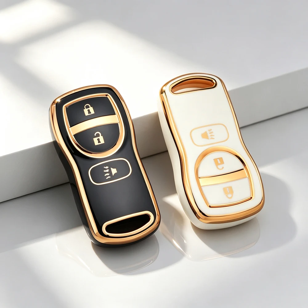 3 Buttons TPU Car Remote Key Case Cover for Infiniti/Nissan Frontier Murano Armada Pathfinder Versa Altima Maxima Xterra Keyless