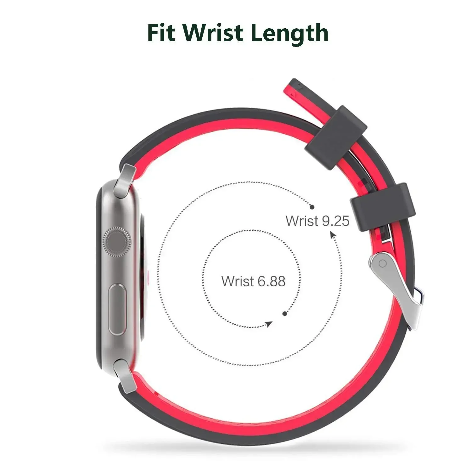 Sportowy pasek silikonowy do zegarka Apple Watch 4 1 2 3 z miękkim paskiem i kolorowym paskiem do zegarka iWatch Sports Edition