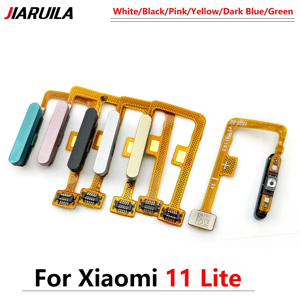 For Xiaomi Mi 11 Mi11 Lite Fingerprint Sensor Home Return Menu Power Button Flex Cable Ribbon Original Quality Phone Repair Part