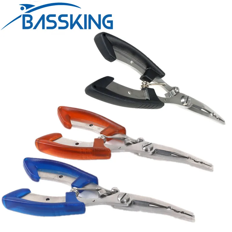 BASSKING Lure Fishing Pliers 16x5.5cm 80g Stainless Steel Line Cutter Remover Hook Fishing Tackle Alicate Pesca Scissors Pince