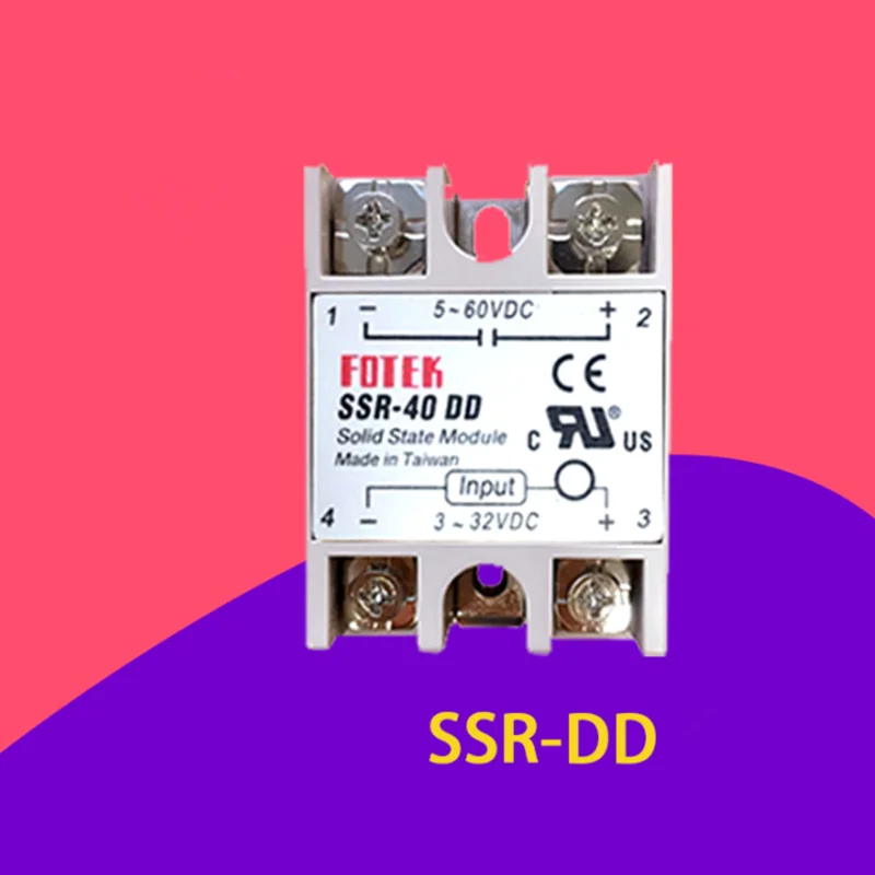 1pcs  SSR-40DD Manufacturer 40A solid state relay ,input 3-32VDC output 5-60VDC