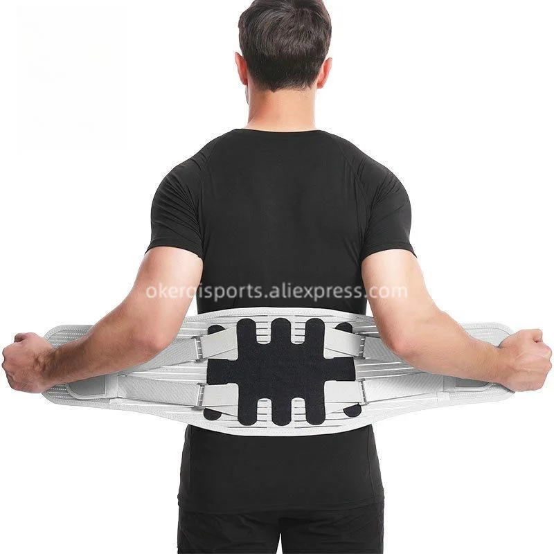 Lumbar Support Belt with Five Steel Plates Support Gym Accessories Corset Woman Breathable Waist Support Belt for All Seasons