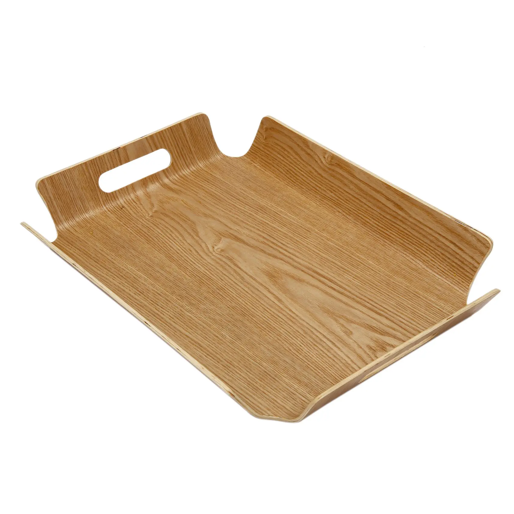 DFFG Luxury Desk Table Bamboo In Bed Bread Wooden Tray Wood Fruit Breakfast Food Cake Coffee Tea Serving Tray With Handles