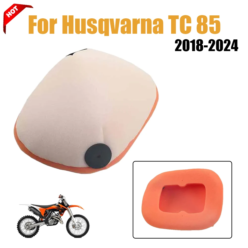 

Motorcycle Accessories High Quality Foam Sponge Material High Flow Air Filter Cleaner For Husqvarna TC 85 2018 - 2024