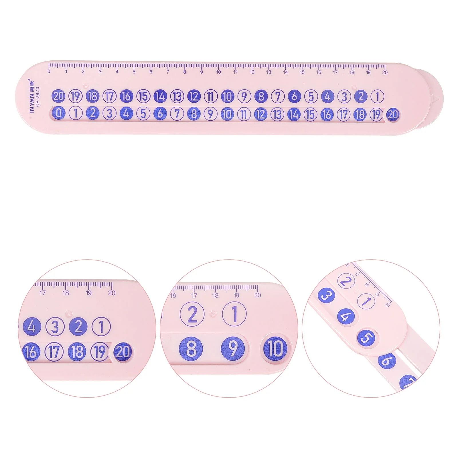 Math Scale Slide Ruler for Subtraction Several Feet Number Learning Tools Digital Plastic Addition Pupils