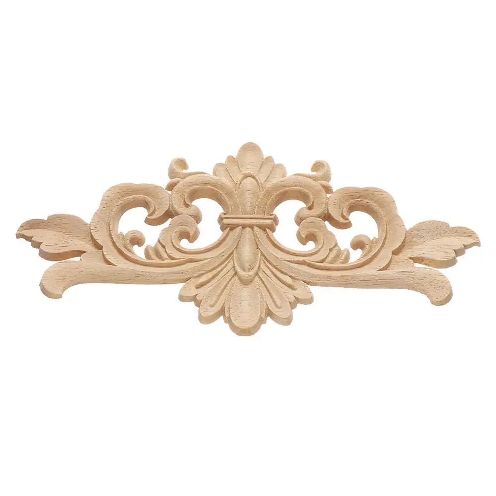 Multi-styles Wall Door Decoration Unique Corner Appliques Frame Woodcarving Decorative Wood Carved wooden Figurines Crafts