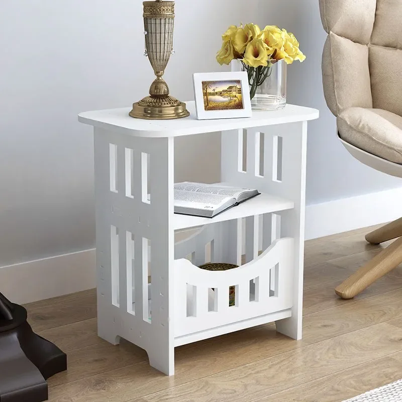 

Small Bedside Cabinet Table Nightstand Modern Square Coffee Table Living Room Desk Home Furniture Book Shelf Storage