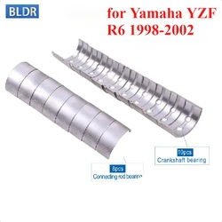 18PCS 5EB-11416-00-00 Motorcycle Connecting Rod Crankshaft Main Bearing Kit for Yamaha YZF600 YZF 600 R6 1998-2002 YZF-R6