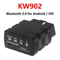 KONNWEI ELM327 V1.5 Auto Scanner Bluetooth 5.0 KW902 OBD2 Car Diagnostic Tools ELM 327 V 1 5 OBD 2 Code Reader For  iOS/Android