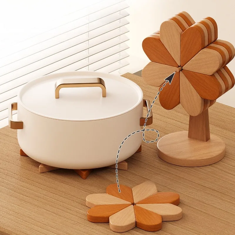 Creative Windmill Design Heat Resistant Coasters Premium Heatproof Pads for Hot Pot Mugs Décor Ideal for Dining Table Protection