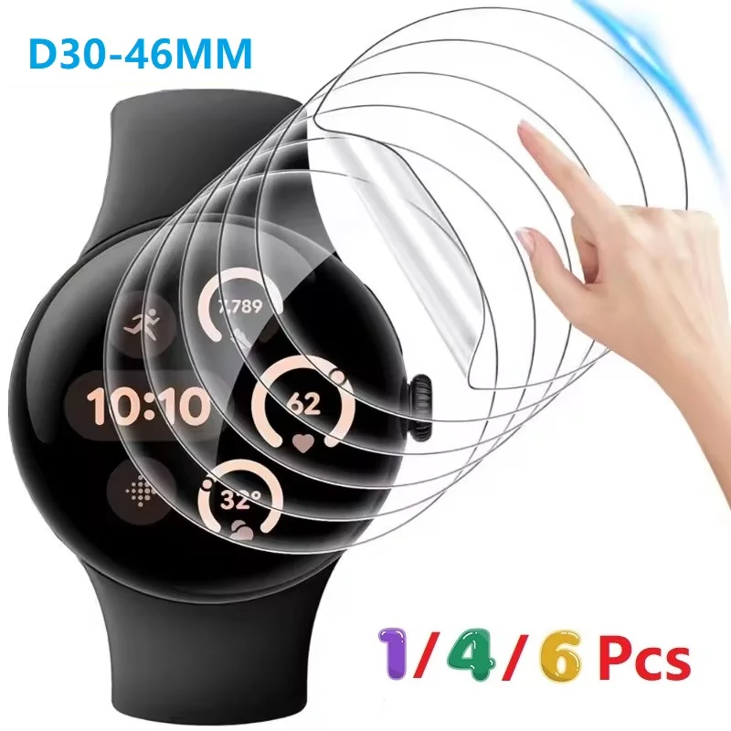 Smart Watch Screen Protector Compatible With Round Watch 37 39 40 30 32 34 31 33 35 36 Mm 38 42 43 45 44 46 41 MM Soft TPU Film