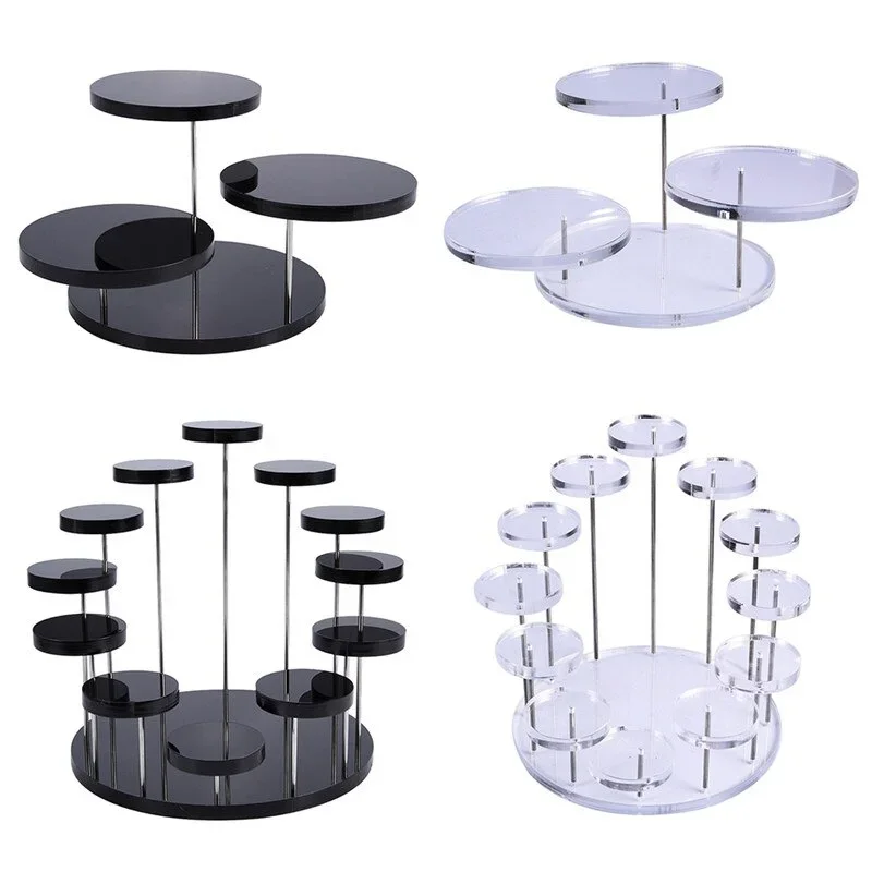 

Cupcake Stand Acrylic Display Stand for Jewelry/Cake Transparent Dessert Rack Wedding Birthday Party Decoration Tools