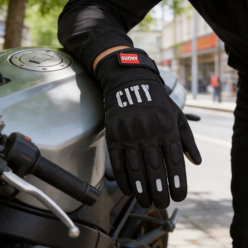 SUOMY Spring Autumn Motorcycle Gloves Touch Screen Motorcross Waterproof Windproof Protective Gloves Guantes Moto Luvas XXL