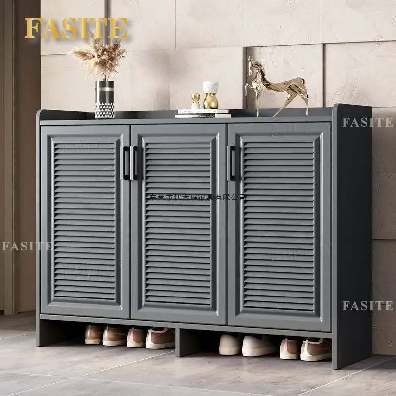 For Outdoor Home Door Modern Simple Villa Waterproof Sunscreen Large Storage Cabinet Honeycomb Aluminum Alloy Shoe Cabinet